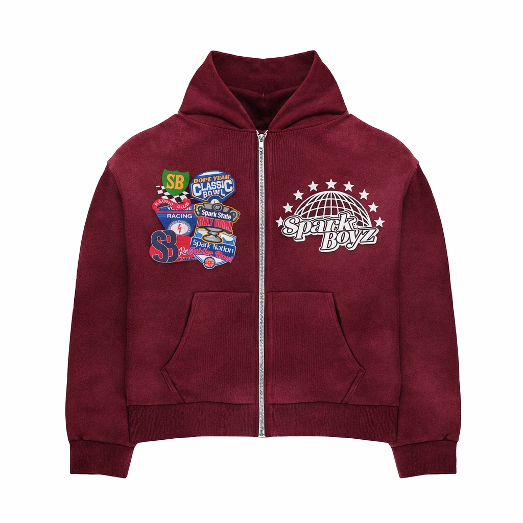 Raceway Patchwork Zip Up – Spark Boyz Clothing